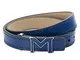 Montblanc Bracciale Bracelet M-Gram Leather Insert Blue 129500 Marca, única, Metallo Non p...