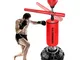 PAN&PAN Pesante Palla di Formazione Boxe con Reflex Bar, Indipendente Punching Ball Bag ve...