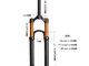 Suspension Forks 26 27,5 29 Pollici Discesa MTB Idraulica Tubo Dritto Ultraleggero Lega Al...