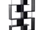 homcom Scaffale Libreria ad S 5 Ripiani Design Moderno Soggiorno, Ufficio, Salotto, Legno,...