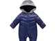 KVbaby, Tuta per neonati/bambini, da neve, antivento, body pagliaccetto, con cappuccio, in...