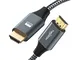 Twozoh Cavo HDMI 4K 1M, Cavo HDMI 2.0 da 18 Gbps ad alta velocità, Cavo HDMI intrecciato c...