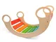 Bambini's In Legno Sedia A Dondolo,Rainbow Rocker,Interna Letto A Dondolo Universale Arram...