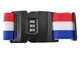 Cintura per valigie con bandiera tedesca, Italia Francia, con lucchetto a combinazione