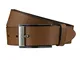Bovino Cintura per Uomo in pelle scamosciata cognac, Länge:110 cm;Farbe:braun