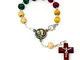 Catholic Gift Shop Ltd Decade Rosary – Lourdes Missionario di legno auto rosario, Single D...