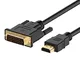 Rankie Cavo HDMI su DVI (24+1 Dual Link), CL3, Bi-Direzionale, 1080P, 1,8m, Nero