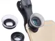 Xflelectronic 2 in 1 Kit di Lenti per Fotocamere Macro 12X / 24X per telefoni cellulari, p...