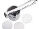 Surplex Schiacciapatate Manuale in Acciaio Inox, Professionale Potato Ricer, Pressa per Pu...