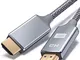 Cavo HDMI 5 m, cavo HDMI in nylon intrecciato con Ethernet 3D e ritorno audio, video 4K 21...