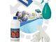 Opengardenweb Kit Sgrassatore Detergente per Pulizia Liner e Bordo Piscina 1 LT + Spazzola...