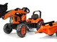 Falk 2065AM - Tractopala a Pedali Kubota con rimorchio, a Partire dai 2 Anni in su, con Pa...