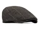 besbomig Piatto Berretto da Uomo Newsboy Flat cap - in Tweed Invernale Irish Winter Coppol...