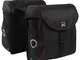 vidaXL Willex - Borsa da bicicletta da 38 l, colore: nero e rosso, per bicicletta, portaba...