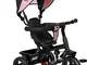 MOMI IRIS 5-in-1 triciclo per bambini con funzione di passeggino, per bambini da 9 mesi a...