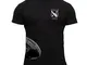 Dirty Ray Rugby New Zealand All Black maglietta T-shirt uomo KRB3 (L)