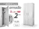 iperbriko Armadio Due Ante Bianco con ripiano cm 80 x 50 x 180 h