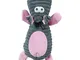 Zolux Giocattolo Peluche Mucca per Cane Rosa 25 cm