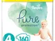 Pampers Pannolini Pure Protection, in confezione mensile (etichetta in lingua italiana non...