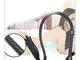 funnygift Cuoio da Equitazione Crop Whip Handmade Harness Nappa Accessori per Cosplay