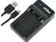 vhbw Caricabatterie USB compatibile con Fotocamera batteria Rollei DS-5370.