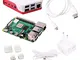 Sertronics Raspberry Pi 4 4 GB Light Starter Kit con custodia ufficiale, alimentatore di r...