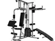 vidaXL Palestra Panca Multifunzione Fit Pesi 65 kg Addominali Muscoli Training