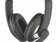 Trust Reno Cuffie Over-Ear con Controllo Volume Integrato e Microfono Regolabile, Nero