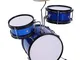 Set di Batteria Completa Bambini, 3 Pezzi Junior Batteria per Bambini Strumento Musicale p...