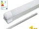 LEDVero 1x SMD LED Tubo 120cm integrato Bianco freddo - Tubo fluorescente T8 G13 - Cover o...