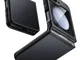 JETech Cover Opaca per Samsung Galaxy Z Flip 5 2023, Traslucida Smerigliata PC Retro con A...