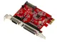 Kalea Informatique - Scheda controller PCIE 1 x 2.0 Serie COM RS232 + parallela LPT DB25 P...