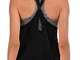 FAFAIR Tank Top Donna Canotta Sportiva con Reggiseno Incorporato Running delle Donne Vest...