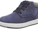 Timberland Davis Square Leather Chukka (Toddler), Stivali Unisex-Bambini, Blu Navy Nubuck,...