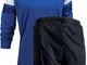 HS S13 Energy, Kit Portiere Corto Unisex – Adulto, Blu Navy/Bianco/Blu Royal/Nero, 2XL