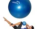 Msd PALLA 26 CM MORBIDA +2 Tappi +Cannuccia Pilates Ginnastica Yoga Gym SOFT OVER BALL BLU