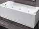 Novellini Calos 2.0 Vasca da Bagno Versione Hydro Idro Whirlpool 6 Jets 170x75 Altezza 58...