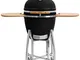 BBQ-Toro Kamado Grill barbecue a carbonella Kuro Ø 52 cm con ripiano in bambù, termometro,...