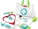 Fisher-Price, Borsa del Dottore con Stetoscopio, Misuratore di Pressione, Termometro, Siri...