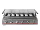 6 bruciatori a gas barbecue barbecue in acciaio inox GPL padella grill grill grill Heavy D...