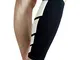Pu Ran - Tutore per polpaccio, unisex, per sport e gambe, taglia M, colore: Nero