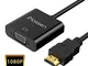 iNassen Adattatore HDMI a VGA 1080P Full HD Convertitore HDMI Maschio a VGA Femine per PC,...