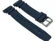 Cinturino di ricambio per orologio da polso in plastica e gomma, colore blu scuro, adatto...
