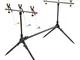 KTESL Regolabile Retrattile Carp Fishing Rod Pod Supporto del Basamento Canna da Pesca Pod...