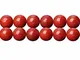 Corallo Bambù Rosso Semipreziose 6mm Perline per fare Gioielli Circa 38cm un Filo 60 Perli...