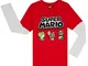 Super Mario T Shirt per Bambino, Maglietta Manica Lunga Nintendo, Abbigliamento Ragazzo, M...