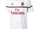 PUMA AC Milan Away Shirt Replica SS, Maglietta Uomo, Bianco (White/Tango Red), M