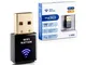 Adattatore USB WiFi Nation® mini 802.11ac AC600, chipset: Realtek RTL8811AU, Dual Band 2,4...
