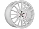 Oz Superturismo Wrc White Red Lettering 6,5 x 15'' ET43 4 fori x 100 mm - Cerchi in lega b...