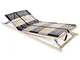 vidaXL Legno Faggio FSC Rete a Doghe 7 Zone 42 Doghe 80x200cm Struttura Letto